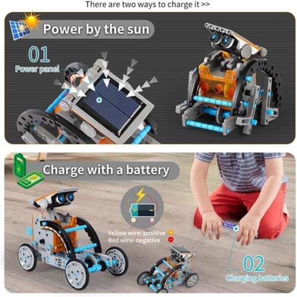 Solar Power Kits Toys for Boys Ages 8-13, STEM Robot Kit Toys Gifts for Kids - Picture 5 of 7